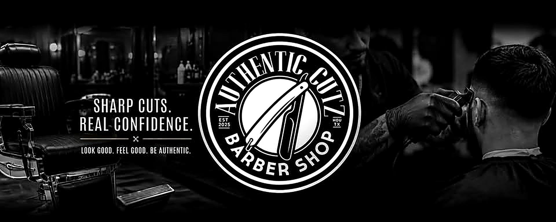 Authentic Cutz Barber Shop: Sharp Cuts. Real Confidence. Look good. Feel good. Be authentic.